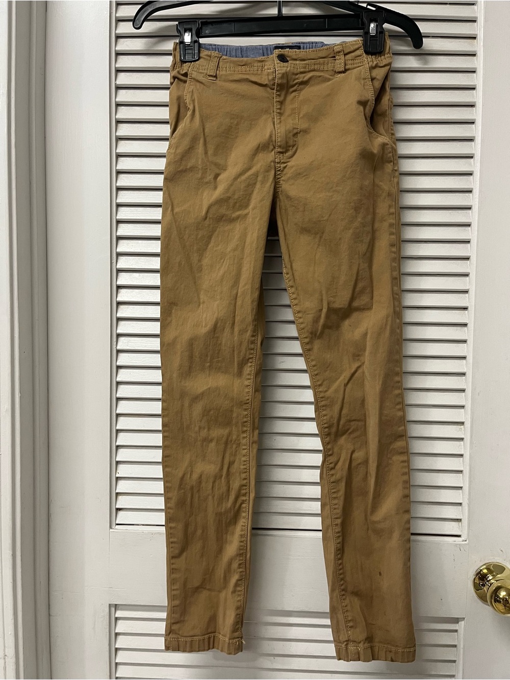OshKosh B'gosh Tan Boys' Stretch Waist Pants with Blue Inner Waistband